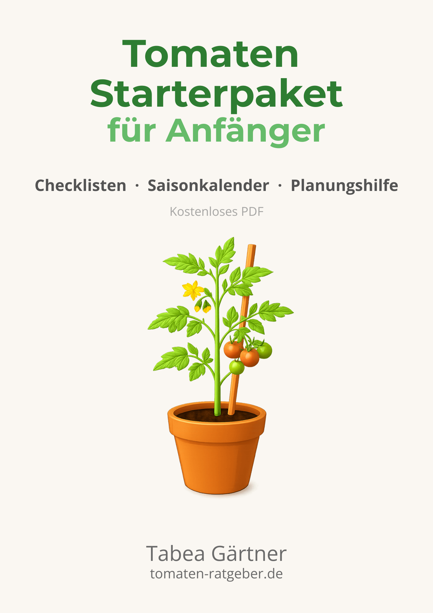Tomaten Starterpaket für Anfänger – kostenloses PDF